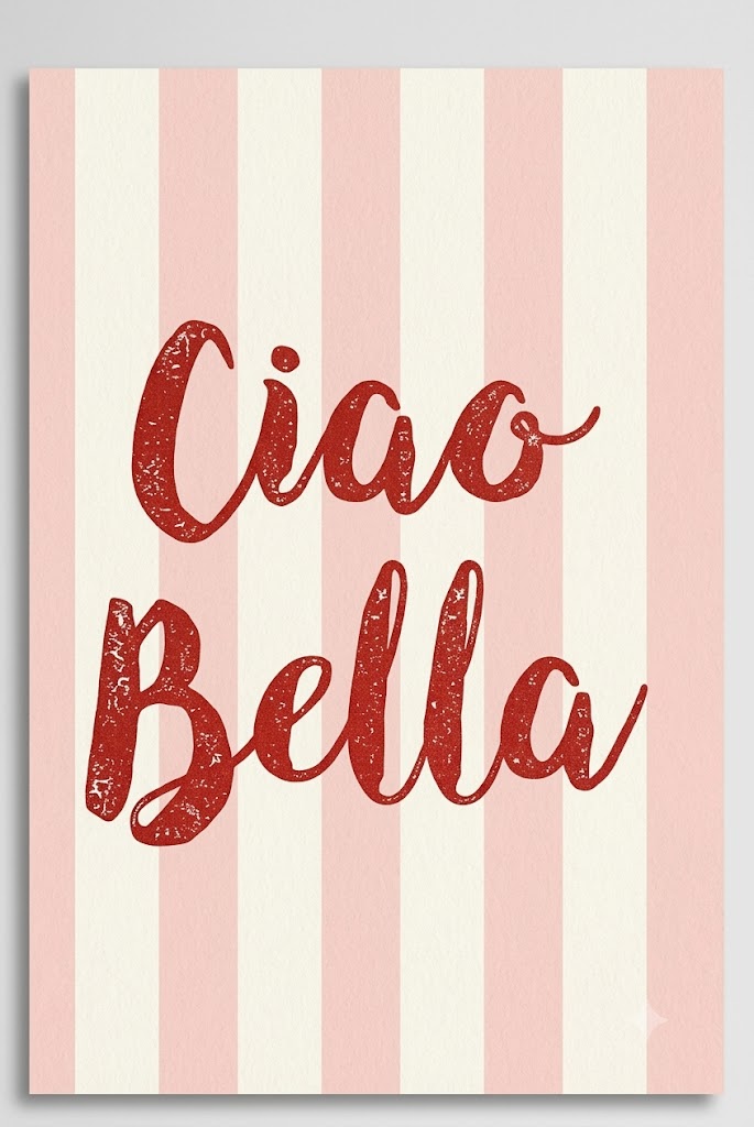 Set 4 Affiches Rétro Cuisine – La Dolce Vita