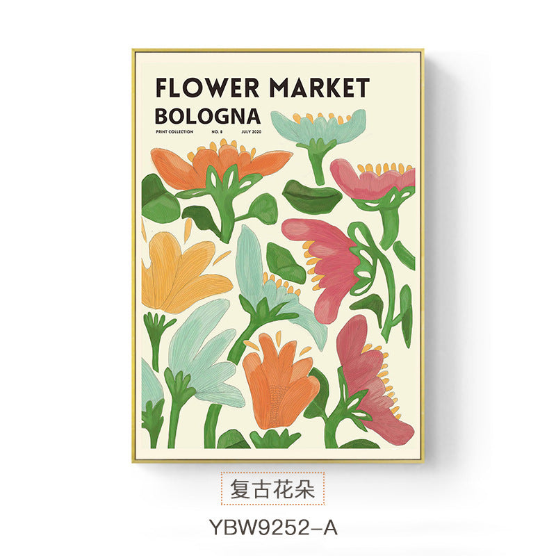 Set 3 Affiches Canvas – Floral Vintage Ville