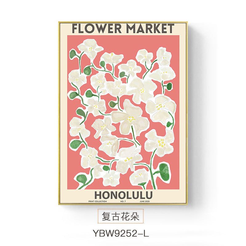 Set 3 Affiches Canvas – Floral Vintage Ville