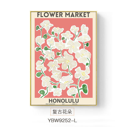 Set 3 Affiches Canvas – Floral Vintage Ville