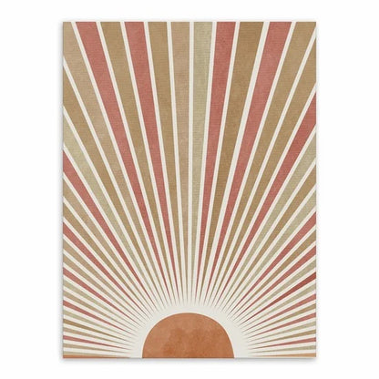 Affiche Toile Soleil & Lune Style Morandi – Art Nordique Décoration Salon & Chambre