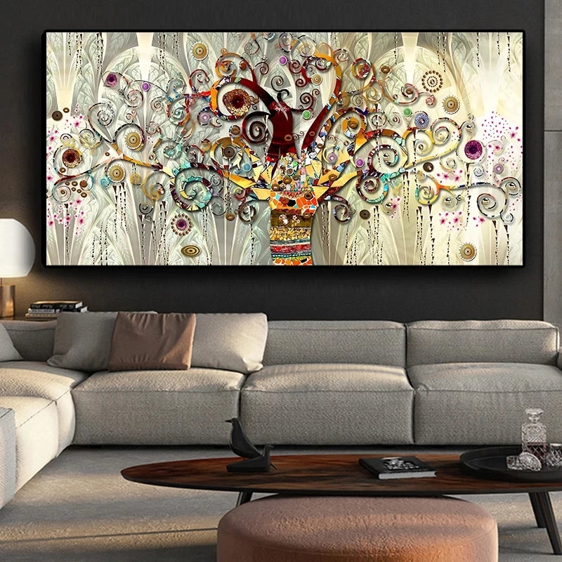 Tableau Klimt – L’Arbre de Vie | Décoration Scandinave