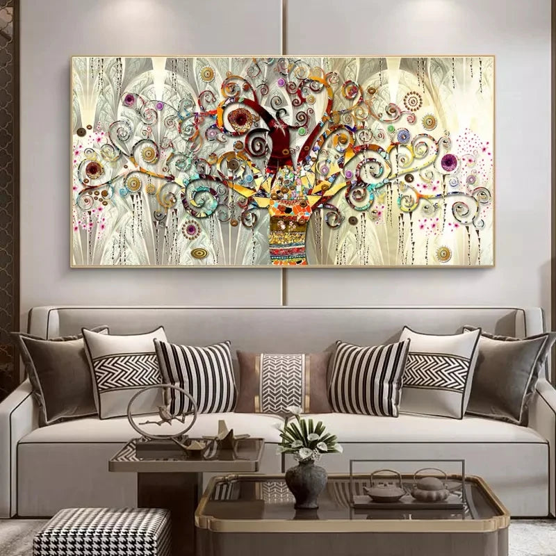 Tableau Klimt – L’Arbre de Vie | Décoration Scandinave