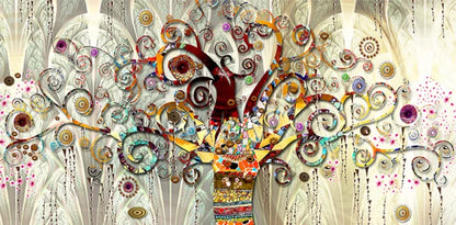 Tableau Klimt – L’Arbre de Vie | Décoration Scandinave