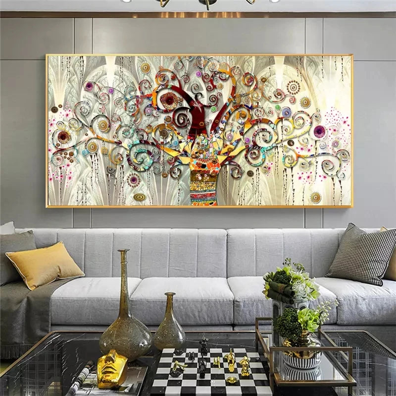 Tableau Klimt – L’Arbre de Vie | Décoration Scandinave