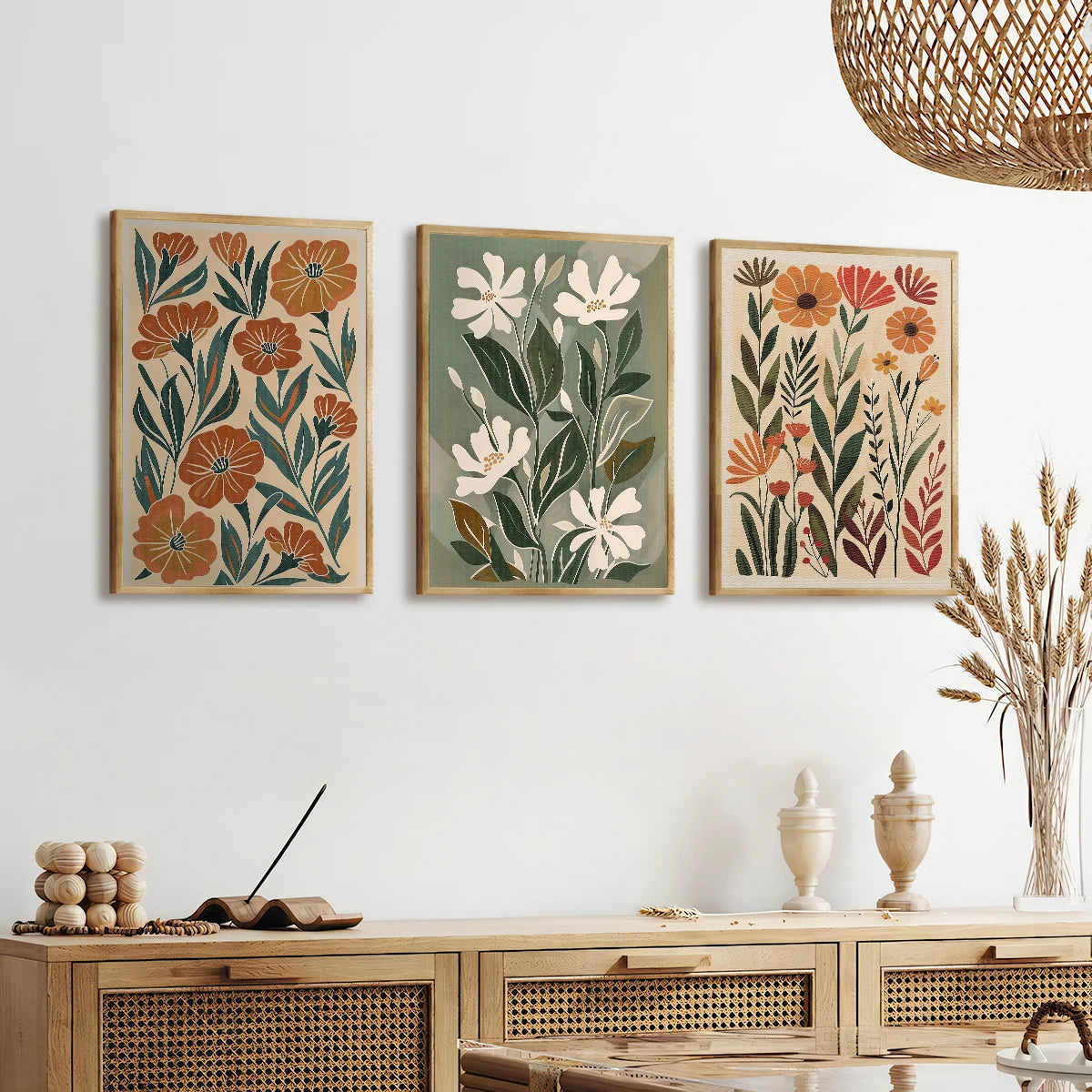 Tableau Fleurs Sauvages – Art Bohème pour Salon