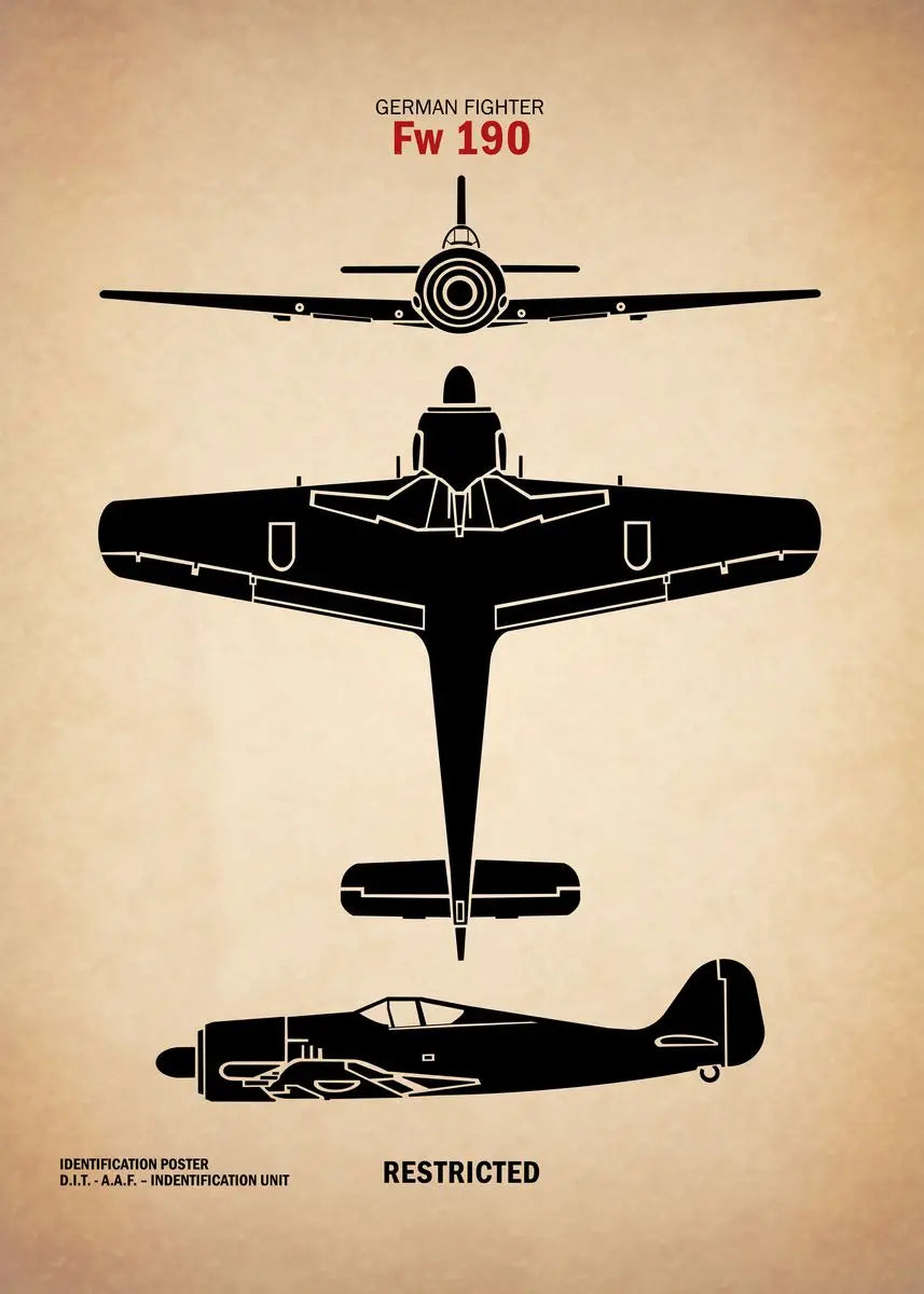 Affiche Vintage Spitfire WWII – Art Militaire Aviation | Impression Toile Décoration Murale