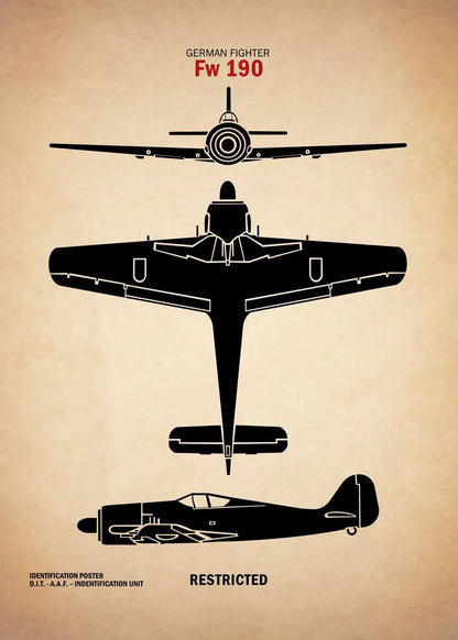 Affiche Vintage Spitfire WWII – Art Militaire Aviation | Impression Toile Décoration Murale