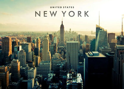 Affiche New York – Coordonnées Cityscape | Toile Murale