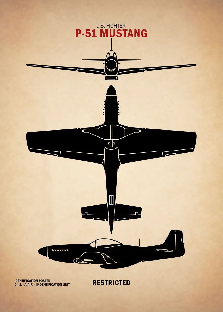Affiche Vintage Spitfire WWII – Art Militaire Aviation | Impression Toile Décoration Murale
