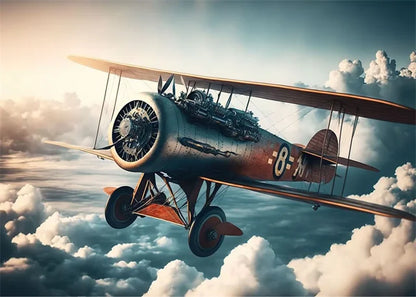 Affiche Avion de Chasse – Impression sur Toile Art Mural Aquarelle