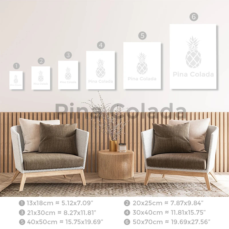 Tableau Toile Tropical – Plage, Océan & Coquillages | Décoration Murale Été Bord de Mer