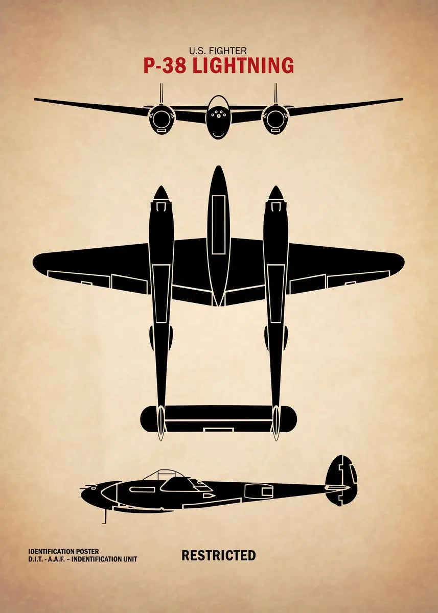 Affiche Vintage Spitfire WWII – Art Militaire Aviation | Impression Toile Décoration Murale