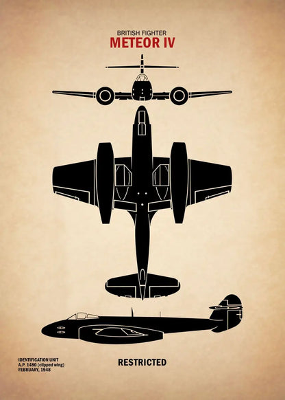 Affiche Vintage Spitfire WWII – Art Militaire Aviation | Impression Toile Décoration Murale