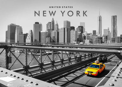 Affiche New York – Coordonnées Cityscape | Toile Murale