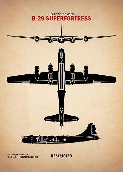 Affiche Vintage Spitfire WWII – Art Militaire Aviation | Impression Toile Décoration Murale