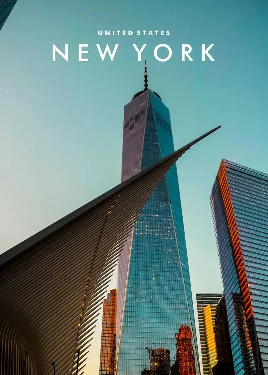 Affiche New York – Coordonnées Cityscape | Toile Murale