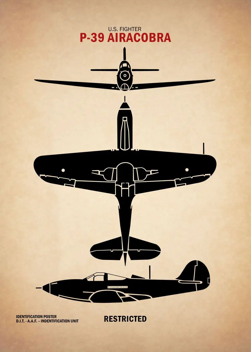 Affiche Vintage Spitfire WWII – Art Militaire Aviation | Impression Toile Décoration Murale