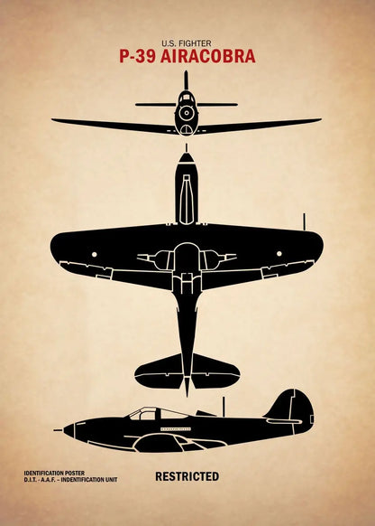 Affiche Vintage Spitfire WWII – Art Militaire Aviation | Impression Toile Décoration Murale