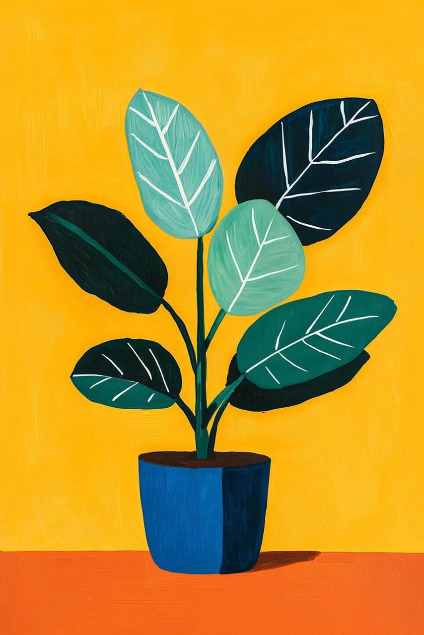 Affiche Florale Moderne – Nature Morte Botanique Style Boho | 30x42cm