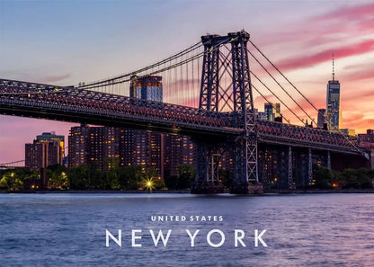 Affiche New York – Coordonnées Cityscape | Toile Murale