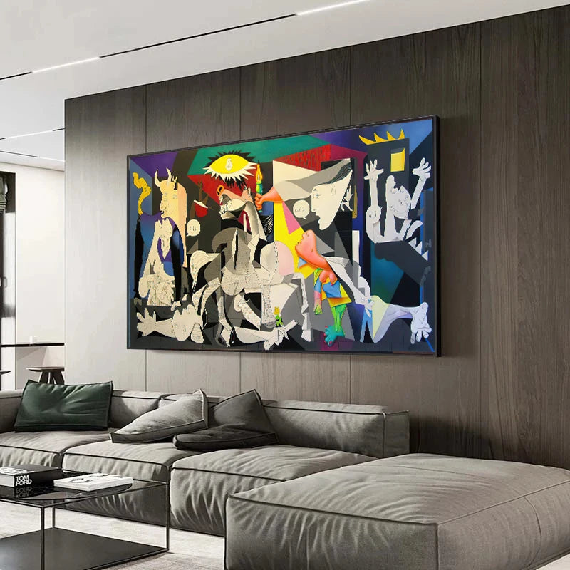 Affiche sur toile Guernica de Picasso – Art abstrait pour salon et décoration murale