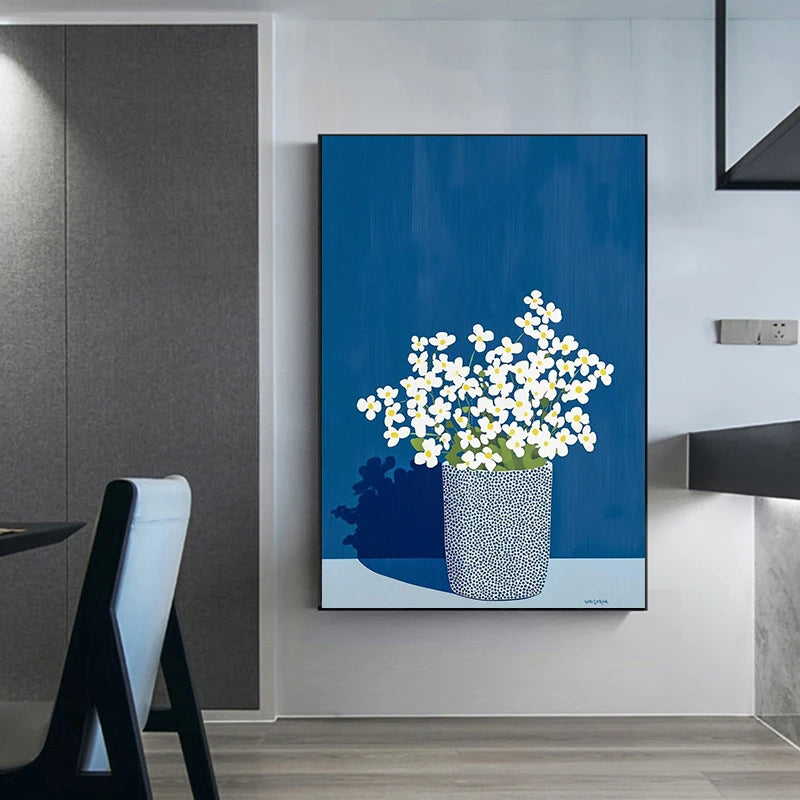 Affiche Florale Moderne – Nature Morte Botanique Style Boho | 30x42cm