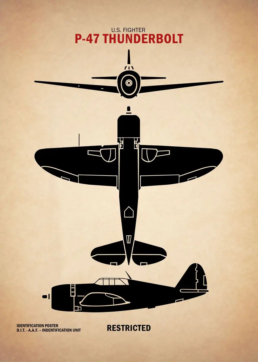 Affiche Vintage Spitfire WWII – Art Militaire Aviation | Impression Toile Décoration Murale