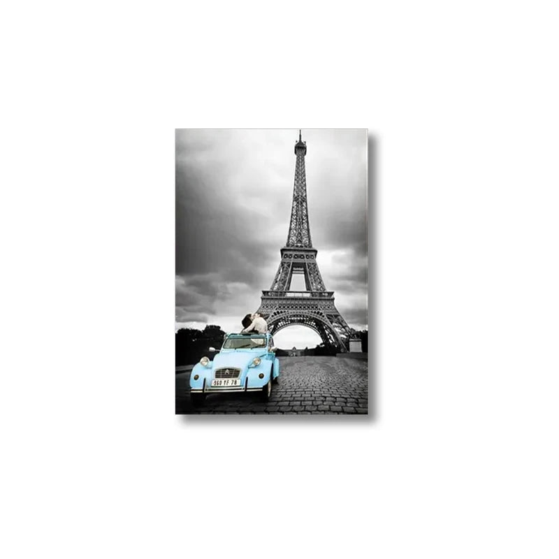 Tableau Horizon Urbain – Rues Iconées sur Toile
