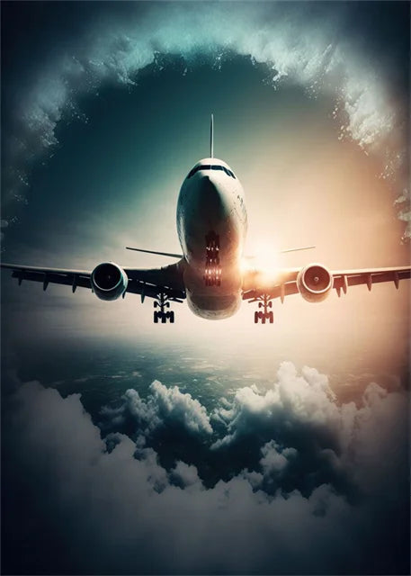Affiche Avion de Chasse – Impression sur Toile Art Mural Aquarelle