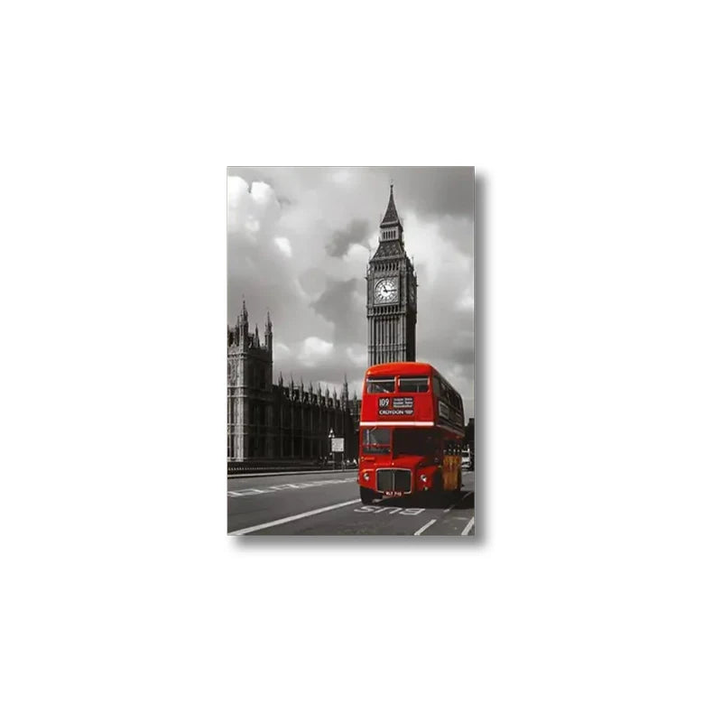 Tableau Horizon Urbain – Rues Iconées sur Toile