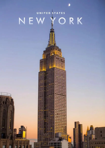 Affiche New York – Coordonnées Cityscape | Toile Murale
