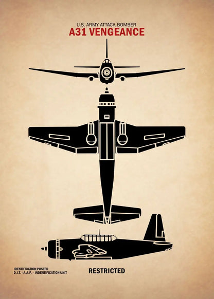 Affiche Vintage Spitfire WWII – Art Militaire Aviation | Impression Toile Décoration Murale