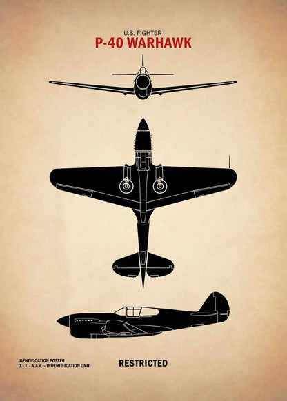 Affiche Vintage Spitfire WWII – Art Militaire Aviation | Impression Toile Décoration Murale