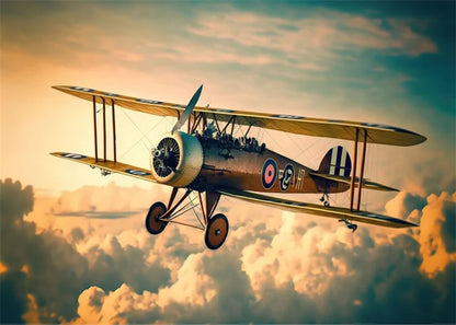Affiche Avion de Chasse – Impression sur Toile Art Mural Aquarelle