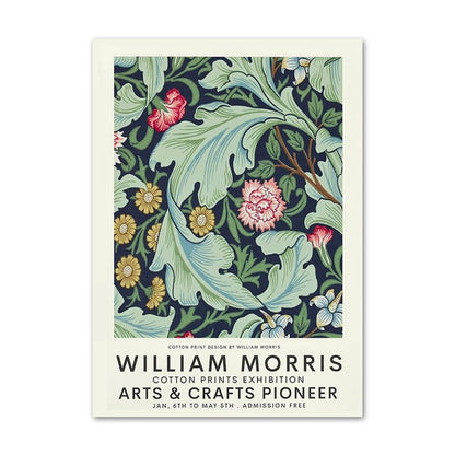 Set 3 Affiches William Morris – Motif Floral Bohème