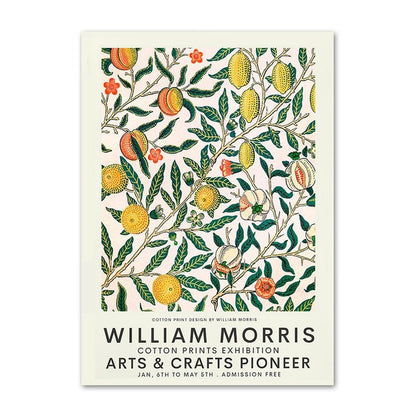 Set 3 Affiches William Morris – Motif Floral Bohème